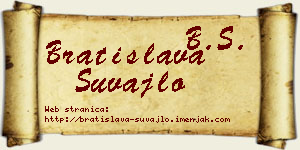 Bratislava Šuvajlo vizit kartica